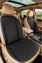Premium (Leather) Full Auto Cushion Set - Seat Protection Cover - (Black) - 2