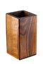 Walnut Wood Handmade Wooden Spoon Holder |   Countertop Kitchen Organizer