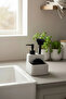 Liquid Soap Dispenser with Sponge Brush |   Kitchen Countertop Soap Holder and Sponge Organizer - 6