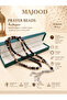 MAJOOD/99 Real Mocha Coffee-Patterned Agate Prayer Beads/Tasbih/8MM/For Men And Women/Ramadan Gift