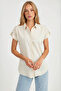 Short Sleeve Shirt with Sleeve Detail
