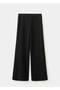 Low-Waisted Straight-Cut Fabric Pants - 3