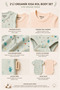 100 Organic Cotton ,2-Piece Baby Bodysuit–Undersea Patterned ,Short Sleeve Snap-On Bodysuit,0-24 Months,Baby Series - 4