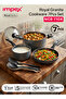 NCB 7104 7Pcs Granite Nonstick Cookware Set 5 Layer Aluminium Glass Lid Spatula 24cms 2 - 2