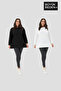 Women's Plus Size 2-Piece Set Thin Sweatshirt Tunic Spr26Btk990+2