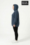 Women's Plus Size Slim Hooded Sleeves and Skirt Ribbed Thin Swatshirt Spr26Bswk957 - 2
