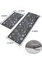 2-Piece Kitchen Rugs Set, Cushioned Anti-Fatigue Mat Non-Slip Waterproof PVC Floor Mat - 2