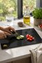 Glass Cutting Board Transparent Smoked Color Tempered Glass Heat Resistant Shatter Resistant 25*35 cm - 2