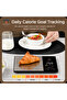 NKS-4540B Elegant Smart Nutrition Kitchen Scale with Auto Calorie Tracking, Stainless Steel LED Platform, Bluetooth Fitdays+ Sync, 5kg Precision Weighing –Black - 5