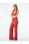 X Selected by Melis Ağazat - Wrinkled Fabric Lace-Up Waist Straight Wide-Leg Pants - 2