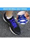 Flat Elastic No-Tie Shoelaces with Magnetic Buckle,Blue Elastic Shoe Strings for Kids and Grown-up - 5