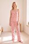 Bürümcük Knitted Spaghetti Strap Women's Pajama Set - 2