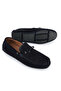 , Men's Genuine Leather Casual Shoes 1611065Ze07912 Navy Blue - 6