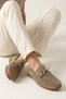 , Men's Genuine Leather Casual Shoes 1611064Z041 Beige