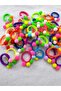 Children's Colorful Pompom Buckle 10-Pack