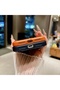 iPhone 13/14 Compatible Orange Luxury Stone Glitter Premium Phone Case with Camera Protection - 8