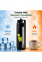 Stainless Steel Vacuum Flask - Black - 6