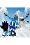 Kids Waterproof Winter Snow Gloves,Blue,Insulated Ski and Snowboard Mittens with Adjustable Buckle - 6