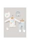 Baby Girl 0-3 Months Bow Embroidered 5-Piece Newborn Hospital Exit Zibin Set - 3