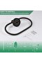 Matte Black Towel Ring for Bathroom, Stainless Steel Wall Mount, Round - 5