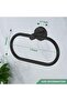 Matte Black Towel Ring for Bathroom, Stainless Steel Wall Mount, Round - 2