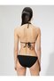 Triangle Bikini Top Textured Halter Neck Covered - 3