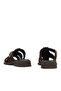 , Women's Genuine Leather Slippers 1611061Z7001 Brown - 4