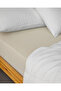 Novella Premium Cotton Textured Double Elastic Bed Sheet 160X200 cm Cream - 4