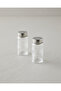 Hexa Cam 2-Pack Salt and Pepper Shakers 4X9 cm Transparent - 2
