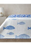 Pesca Wave Double Multi-Purpose Cover 200X220 cm Blue - 3