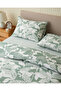 Gentle Swirl Easy-Iron Single Duvet Cover Set with Sheets 160X220 cm Green - 3