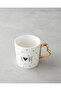 Love Day New Bone China Mug 400 ml Black-White-Gold - 2