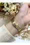 Pale Oval Gold Green Dial Women's Wristwatch - 3