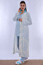 Effortt Maternity Maternity Pajama Set with Blue Dressing Gown - 7