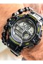 Sports Men's Wristwatch, Black Silikon Band Suitable for Pool and Sea Use, Compatible with Stopwatch - 6