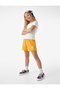 Cotton Shorts with Print Detail and Elastic Waistband