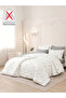 4-Pcs Printed Duvet Cover Set Queen Size 200x230cm, Brushed Microfiber Fabric (Without Filler) - 2