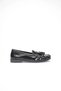 Black Patent Leather Tasseled Women's Loafer Shoes Tr88Ms01A - 6