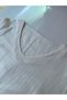 Wide Fit White 100% Cotton Muslin Fabric Bell Dress with Straw Sleeve Detail - 4