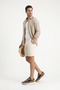 Men's Sand Suede Lace-Up Genuine Leather Sneaker - 3