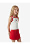 Short Skirt with Adjustable Elastic Waistband and Buckle Detail - 2