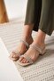 Thick Heeled Beige Women's Slippers Tr20My11C - 6