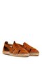 Women's Tan Suede Leather Espadrille Sandals 26Sfd205410 - 2