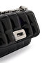 Women's Black Long Strap Quilted Mini Crossbody Bag 26Sbd2481Kp - 8