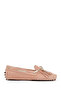 Women's Powder Tasseled Suede Leather Loafer 26Pfd291110