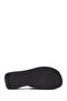 Women's Black Wedge Heeled Slippers 26Sfe475318 - 6