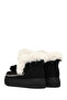 حذاء نسائي أسود ذو نعل سميك مزين بشراشيب من جلد الغزال 25WFE402510 - 6