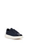Men's Navy Blue Lace-Up Thick Soled Genuine Leather Sneaker, Winter Sports Shoes 25Wfd690318 - 6