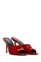 Women's Red High Thin Heeled Patent Leather Slippers 26Sfd121316 - 2