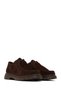 Women's Brown Lace-Up Suede Leather Masculine Shoes 25Afd420010 - 3